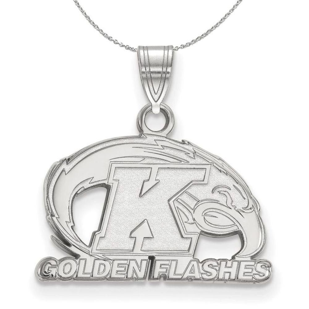 Sterling Silver Kent State Small Pendant Necklace - 20 Inch